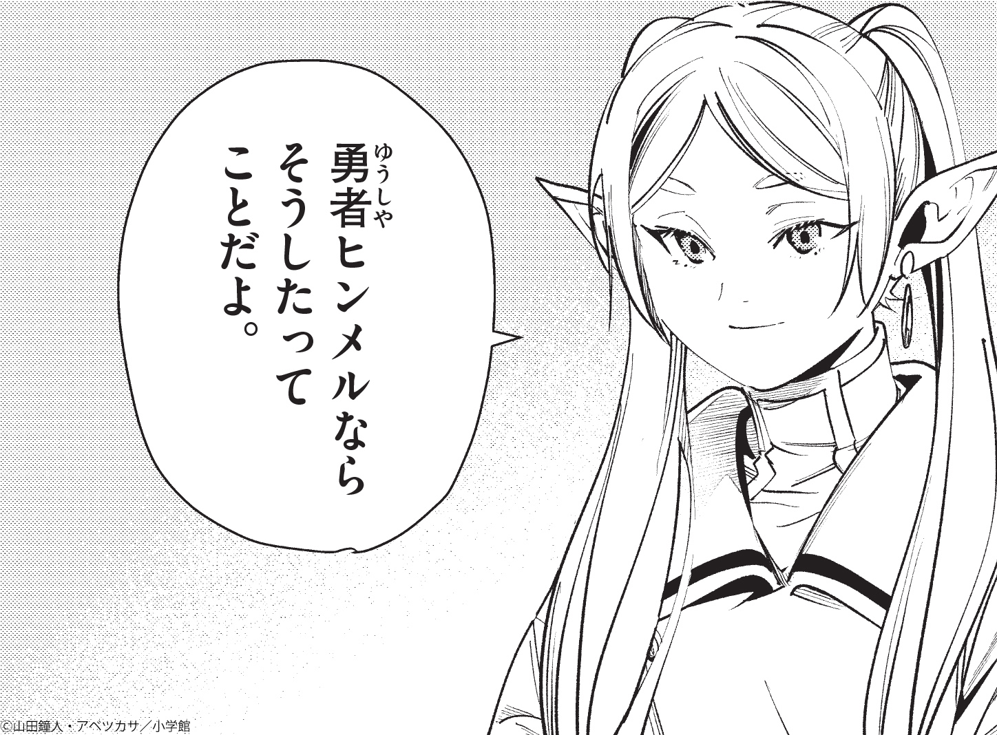 勇者ヒンメルならそうしたってことだよ。 勇者ヒンメルならそうしたってことだよ。